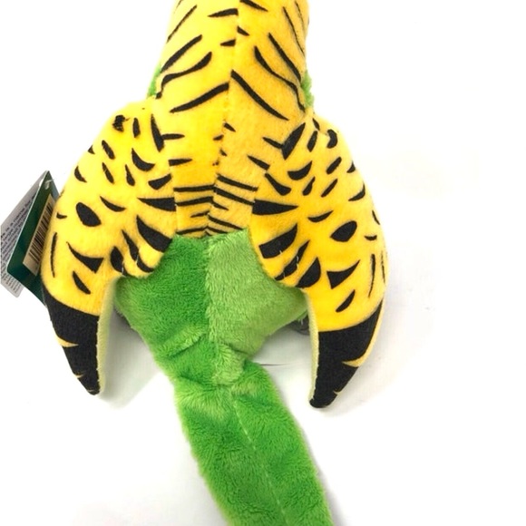 Fiesta Toys - Parakeet Yellow and Green Stuffed Animal Plush 6” New - Picture 3 of 3